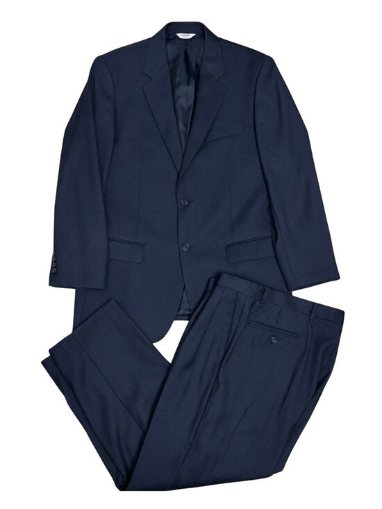 Joseph & Feiss Other - JOSEPH & FEISS PINSTRIPE SUIT Blue Business Casual Formal Blazer Pants Mens 40R